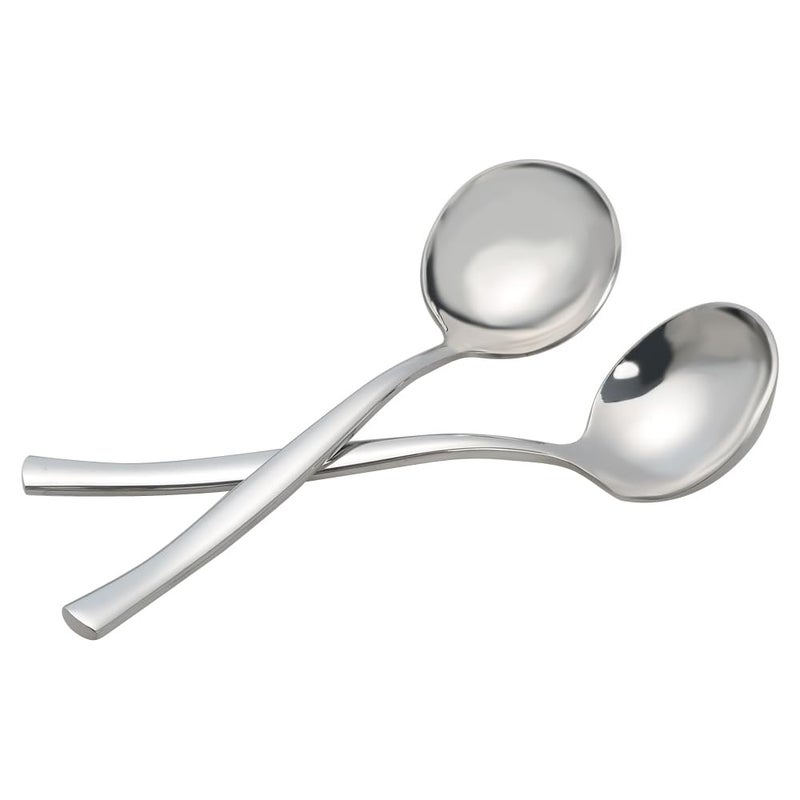 Qskely 3-Piece Stainless Steel Soup Ladle Spoon, Gravy Ladle Spoon - Image 1